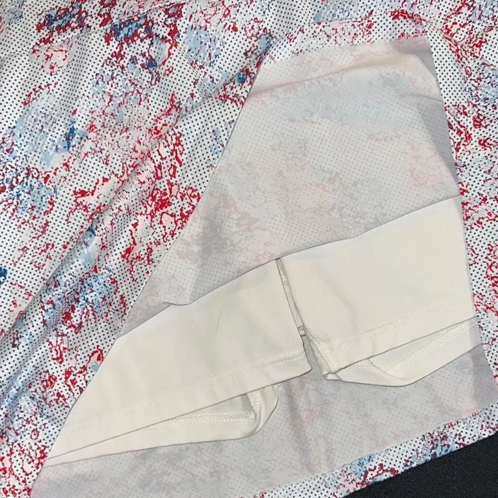 Pebble Beach Multicolor Pattern Skort Size XL